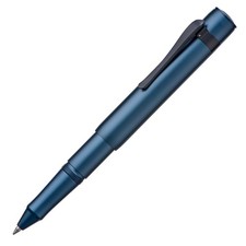 Hongdian M2 Mini Short Rollerball Pen Dark Blue Aluminum Alloy Pocket Travel Pen picture