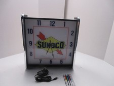 Sunoco LED light up Advertising wall clock Brand New picture