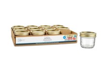 Mainstays Small 8 oz Mason Jars 12pk, Wide Mouth Half Pint Canning Jars and Lids picture