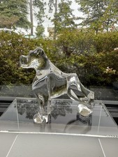 Baccarat France Crystal Boxer Dog Figurine Collectible Clear Art B6 picture