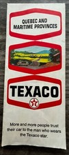 Vintage Quebec & Canadian Maritime Provinces Map and Guide 1970 Texaco Ephemera  picture