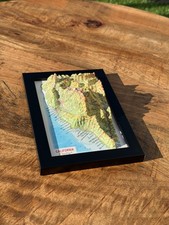 California 🌅 3D Topographical Raised Relief Map Framed Wall Art Gift Souvenir picture