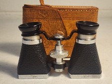 Vintage 1940's Ofuna Opera Glass Binoculars with Leather  Case Occupied JAPAN picture