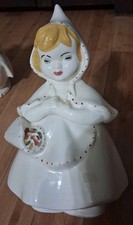 Vintage HULL Little Red Riding Hood Cookie Jar, Rare Early HULL WARE, EARLY  picture