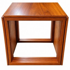 VTG MCM Danish Set Of 3 Nesting Tables Teak Signed Vildbjerg Møbelfabrik Denmark picture