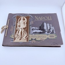 Antique Ricordo di Napoli Italy Souvenir Photo Album Early 1900s Cord Bound picture