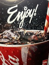 1990 Coca Cola 'Enjoy Coke' Vintage Magazine Ad 8.5 x 11 picture