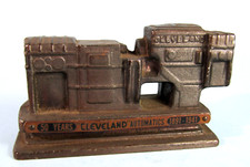 CLEVELAND AUTOMATICS VINTAGE METAL INDUSTRIAL ADVERTISING PAPERWEIGHT 1891-1941 picture