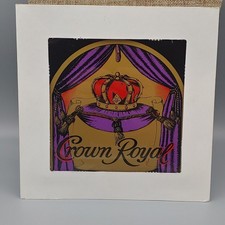 Vintage Crown Royal Glass Mirror Fair Prize 8x8 1980's picture