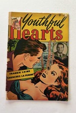 YOUTHFUL HEARTS #1 Holyoke 1952 HEROINE STORY “Monkey On Her Back” RARE  picture