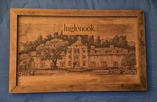 Vintage Inglenook Napa Valley Framed Wood Sign Winery Decor Ruszel Woodworks picture