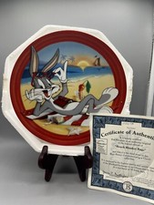 BUGS BUNNY BEACH BLANKET BUGS BRADFORD EXCHANGE 3RD ISSUE PLATE CERTIFICATE COA picture