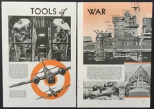 Britian”s “Tools of War” 1940 pictorial Sunderland~Wellington~Warspite~Tanks picture