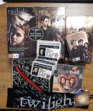 Twilight Saga 23pc Keepsake Journals Socks Puzzleball Card Games License To Bite picture