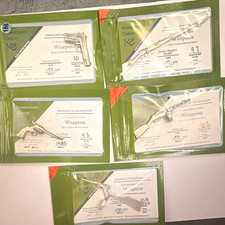 Investment Caster Handmade .999 Pure Silver Miniature Weapon Casts Lot of 5 COA picture
