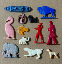 Vintage Cracker Jack Prizes Trinkets Charms Gumball Prizes 1920s - 1950s Lot CR8 picture