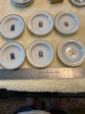 Rorstrand Clipper Line Butter plates Sweden 3.25” diameter white Lot 6 picture