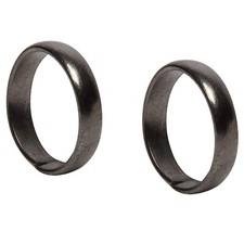 2 Pcs Original Black Horse Shoe Iron Shani Rings Good Quality Adjustable Size picture