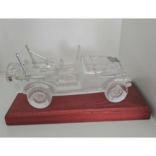 Vintage Mikasa Crystal Jeep Renegade CJ-7 Figurine Paperweight – Made in Germany picture