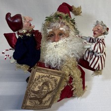 VTG Demdaco Drolleries Christmas Santa Puppet Theater 2003 w/ Tags No Box picture