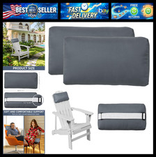 Headrest Pillow for Patio Chaise Lounge Chair, Outdoor Chaise Pillows with Adjus picture