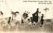 1942 Ellensburg Washington Winter Sports Lazy F Ranch RPPC Postcard 25-8010 picture
