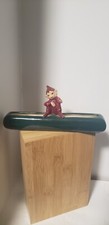 Vintage Gilner Pink Pixie Elf on a green Log picture