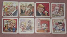 Coasters Political Satire Set of 8 Collectible Bar Drink Hay-Adams Washington DC picture