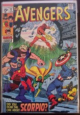 The Avengers #72 FN+ 1st App. of The Zodiak (Marvel Comics January 1970) picture