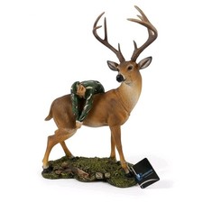Deer Gets Hunter Resin Statue Humorous Hunting Decor Cabin Gift 10X15 RARE picture