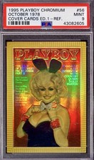 POP 6 PSA 9 Dolly Parton 1995 Playboy Chromium Gold Refractor October 1978 None^ picture