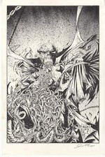 SPAWN Original Comic Art by Josh Medors - INCREDIBLE DETAIL picture