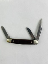 Crosman 760 Commemorative W658 Western USA Stockman Wooden Handle Pocket Knife picture