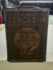 Vintage Standard Oil 5 LB Zerolene Transmission Lubricant Polar Bear FULL CAN picture
