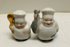 Happy Chef Ceramic Salt & Peppers Mini Shakers Red Japan (37) picture