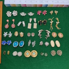 Vintage Clip on Earrings Lot 24 pair Weiss Kramer LC Sarah Coventry KJL Coro MMA picture