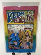 Vintage 1968 Print Mint Feds 'N' Heads #1 Comic Book 35¢ Wonder Wart-Hog Comix picture