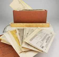 Vintage 1940's 50's Business Paperwork IRS Personal Tax Returns Elmwood Park IL picture