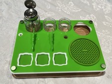 Bomb Erig Concentrate Dab Station In Wood And Acrylic For Lime Green Magloud picture