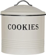 Blue Donuts Vintage Cookie Jar - Airtight Counter Standard, Ivory picture