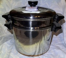 Revere Ware USA  5 QT Steamer Insert Stock Pot Copper Bottom NWT unused picture