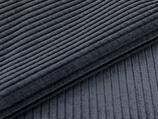 Schumacher Soft Ribbed Upholstery Fabric- Classic Corduroy Indigo 3.50 yds 67285 picture