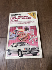 REPAIR MANUAL CHILTON'S 6696 Ford Mercury Lincoln Mid-Size 1971 To 1985 Manual picture