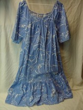 VTG HILO HATTIES HAWAIIAN DRESS MADE IN HAWAII 100% COTTON - WOMEN'S SIZE MEDIUM picture