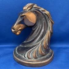 1940s Abbotware Western Wild Mustang Coppered Horse Bookend (Single) picture