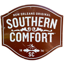New Orleans Original Southern Comfort Liqueur Tin Metal Sign 1874 SC 18”x16.5” M picture
