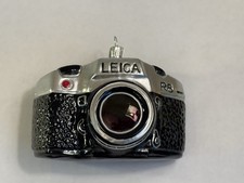 LEICA R8 Camera -Hand blown Glass Ornament. See Through Lens. Collectible.  picture