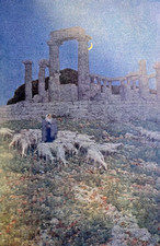 1913 Balkan Peninsula Athens Acropolis Temple of Athene Illustrated picture