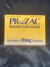 Prozac Pharmaceutical Advertising EMPTY Box Drug Rep Promo Vintage picture