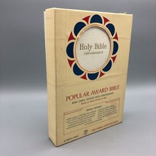 Vintage Bible King James Version KJV Popular Award White in Box picture